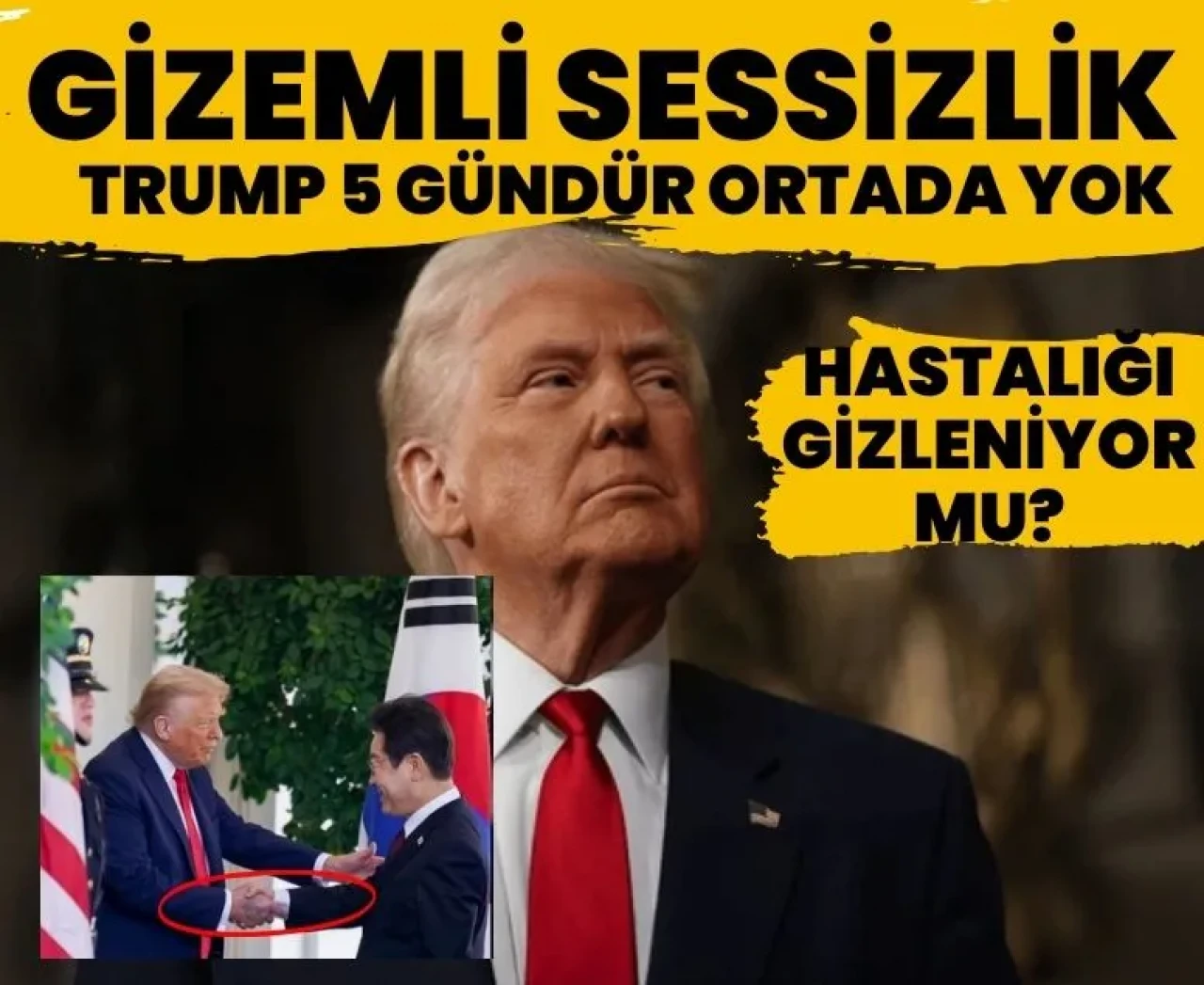 Trump’ın sessizliği ABD’de gündem: Hastalığı gizleniyor mu?