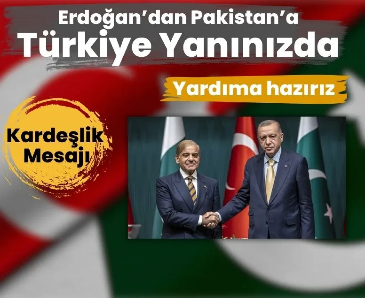 Cumhurbaşkanı Erdoğan, Pakistan Başbakanı ile görüştü: 'Türkiye Yanınızda'