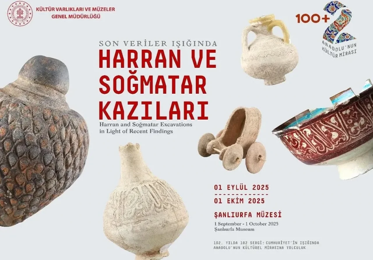Asırlık izler gün yüzünde:'Harran ve Soğmatar Kazıları' sergisi ziyarete açıldı