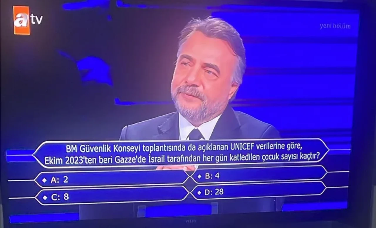 Kim Milyoner Olmak İster’de Gazze Gerçeği: Alkış Yerine Sessizlik Geldi