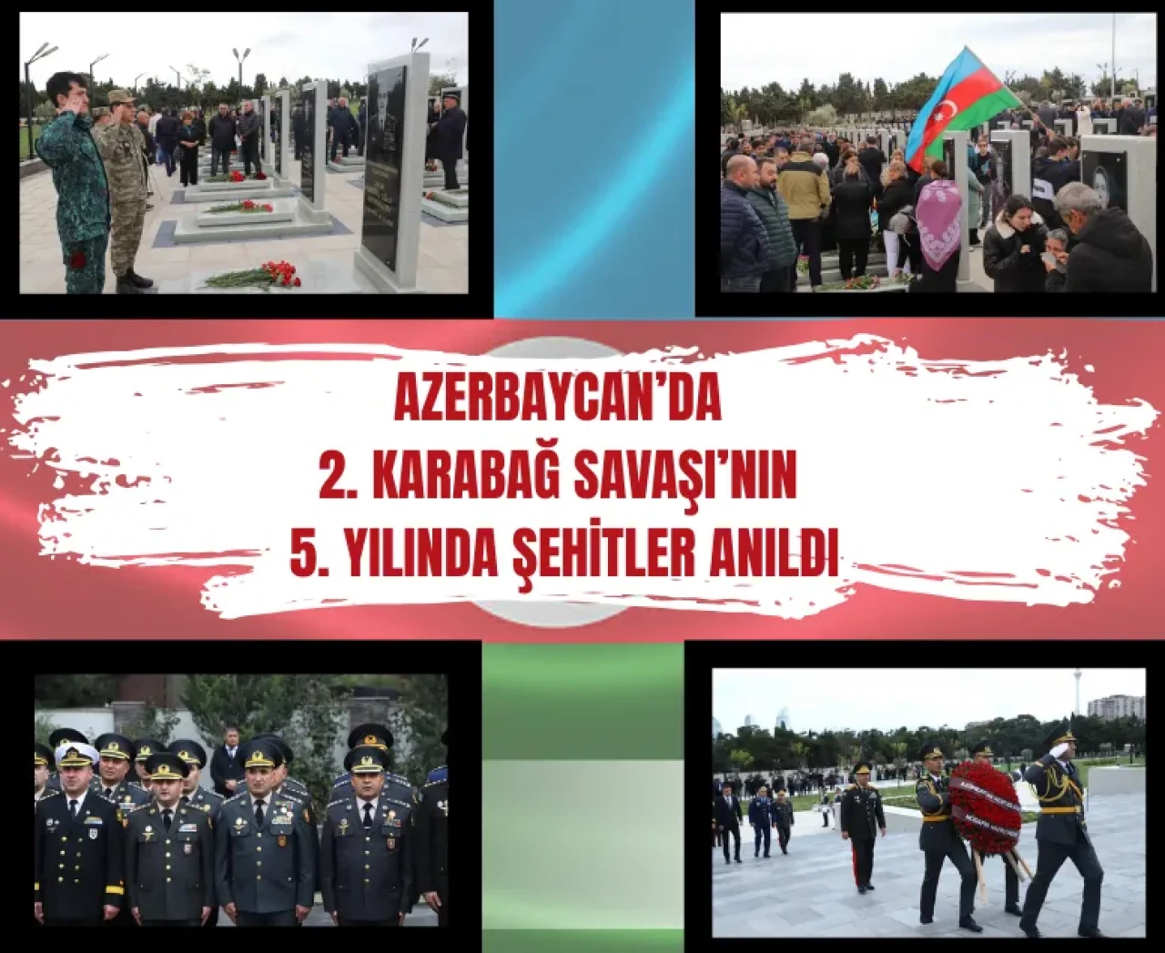 Azerbaycan’da Karabağ şehitleri için dualar yükseldi, gözler yaşla doldu