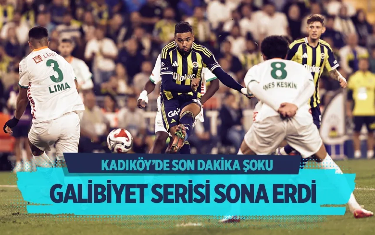 Fenerbahçe, Alanyaspor’la 2-2 berabere kaldı! Kadıköy’de son dakika şoku