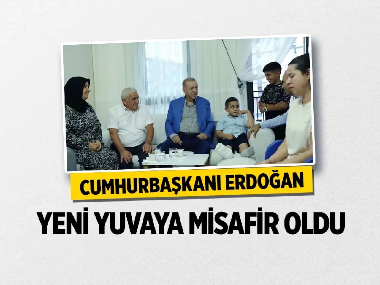 Malatya'da yeni evine kavuşan depremzedeye Cumhurbaşkanı Erdoğan sürprizi