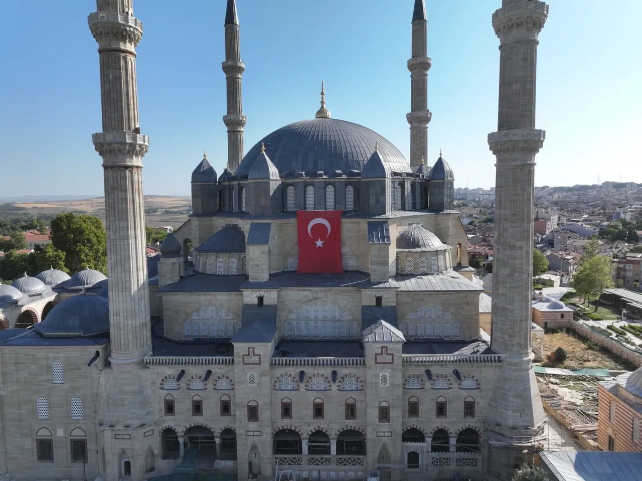 Selimiye Camii'nde restorasyon çalışmalarında sona doğru yaklaşılıyor