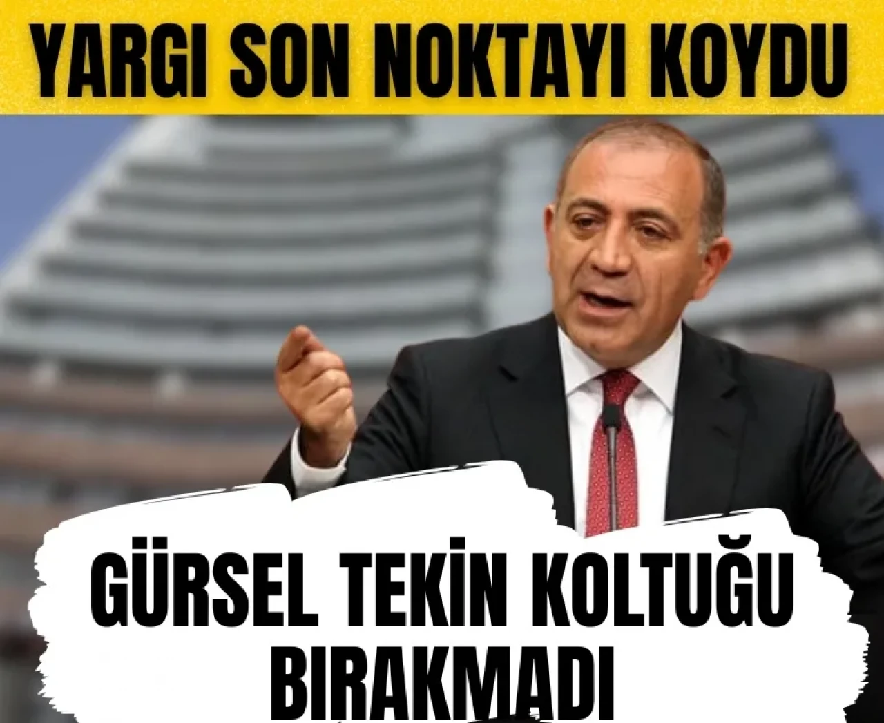 Parti içi müdahale girişimine yargı freni: Gürsel Tekin görevini sürdürecek!