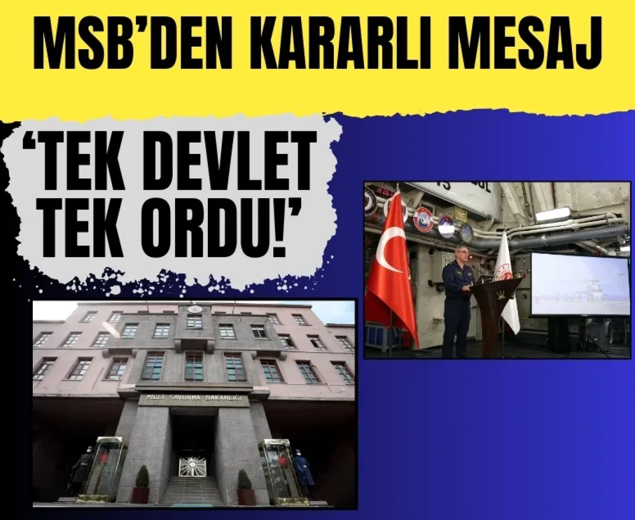 'Tek devlet, tek ordu' Vurgusu: MSB’den Suriye’ye dair net mesaj!