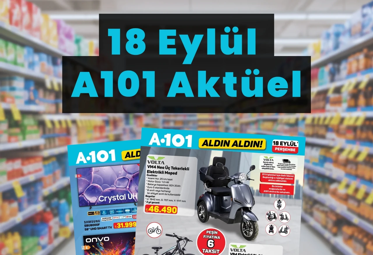 A101’e Dev Perşembe İndirimi Geldi! A101 18 Eylül Aktüel Katalog Yayınlandı!