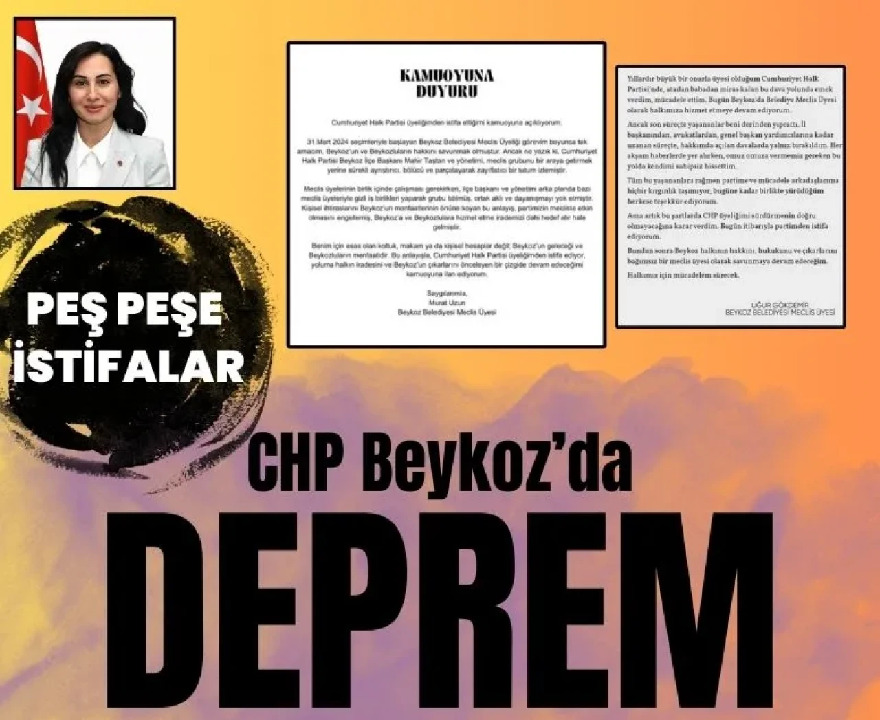 CHP Beykoz’da çatlak derinleşiyor: Gürzel’in ardından iki istifa daha