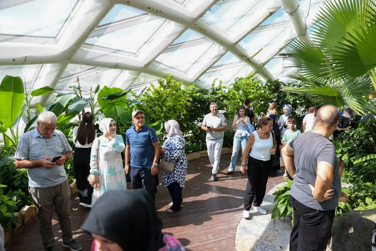 Konya tropikal Kelebek Bahçesi'nde doğanın büyüsüne tanıklık edin
