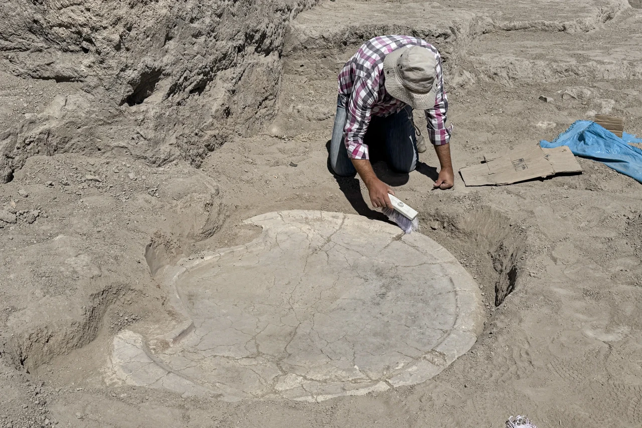Elazığ'da 6 bin yıllık "boğa başlı sunak" ortaya çıkarıldı