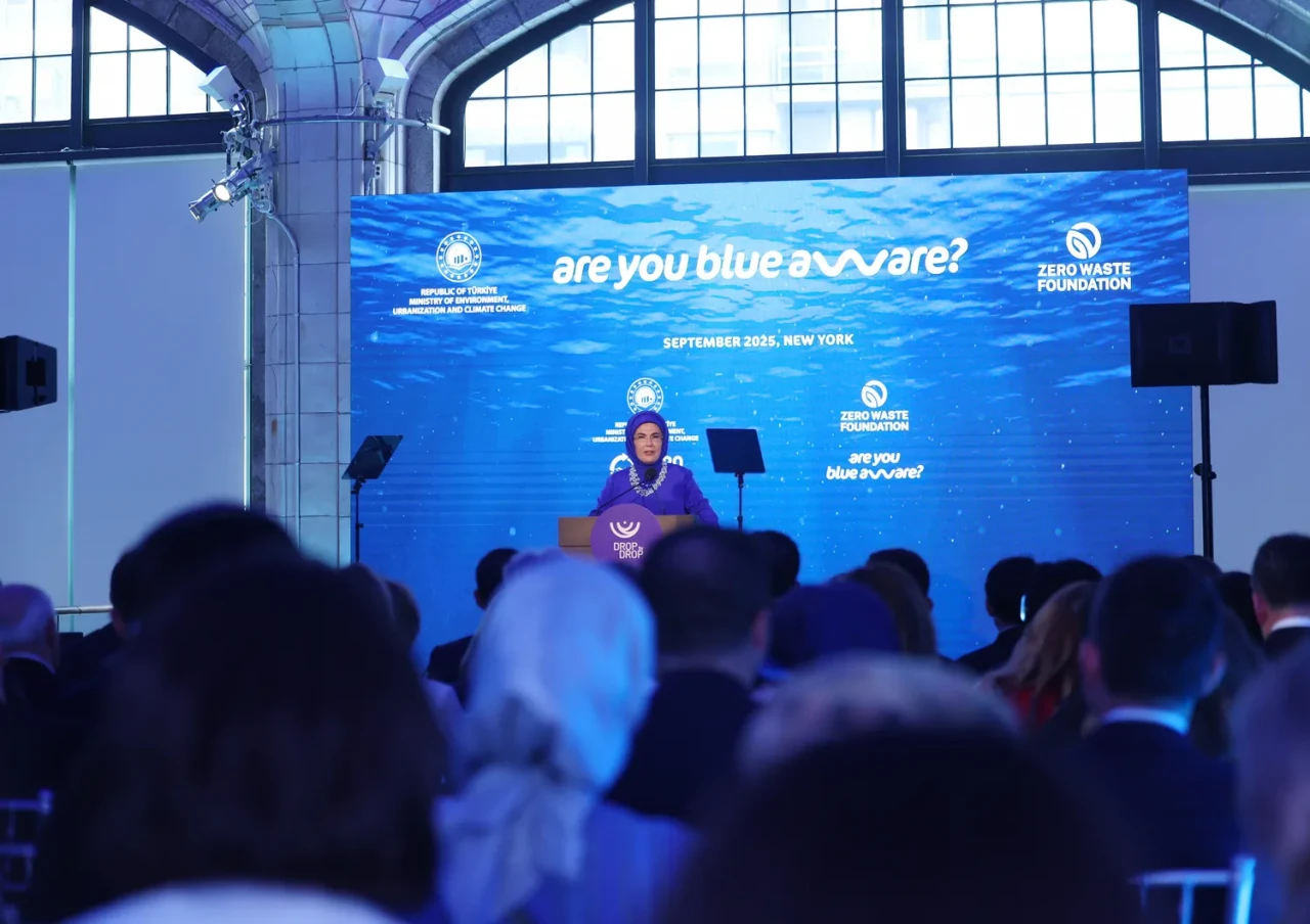 Emine Erdoğan’dan New York’ta “Sıfır Atık Mavi” vurgusu: Suyun bedeli Gazze’de insan hayatıdır!