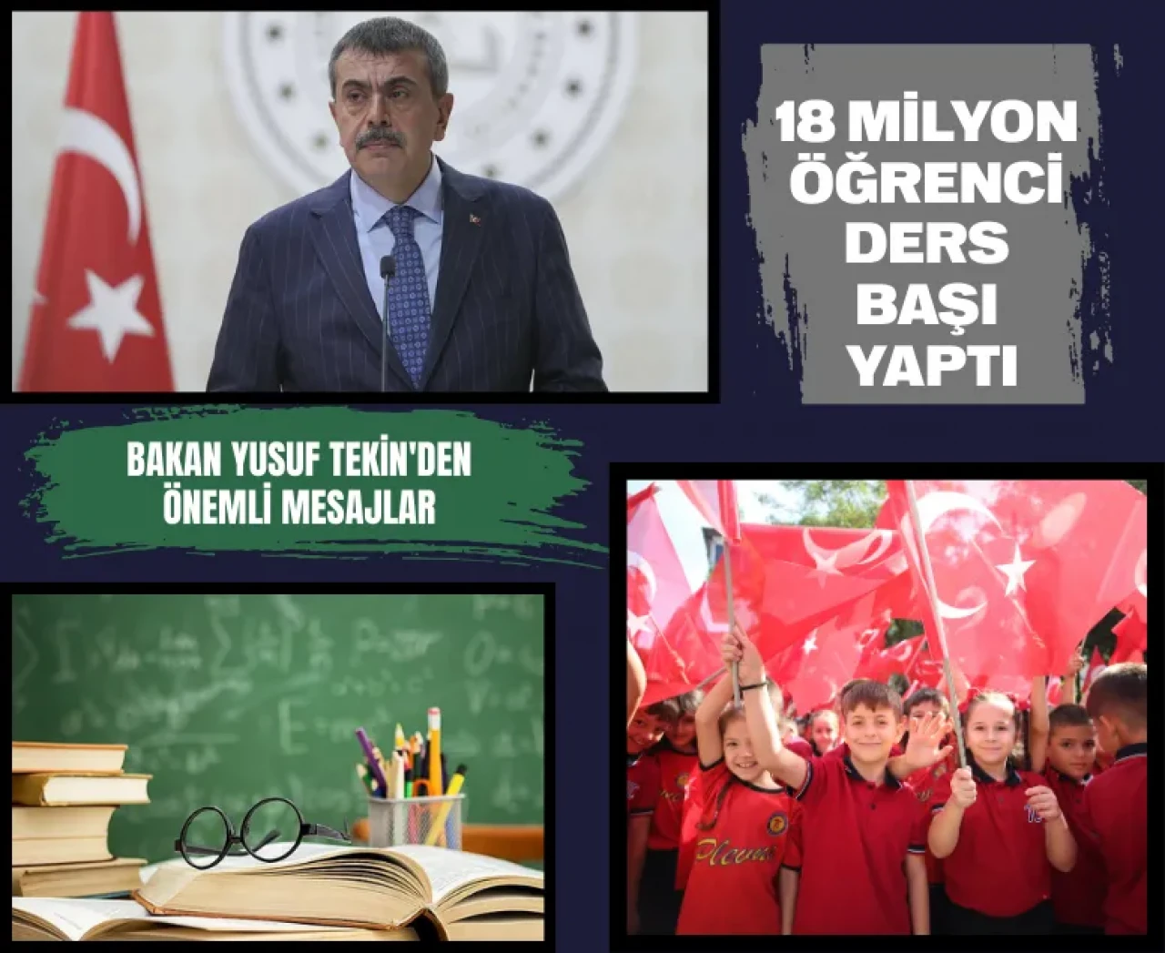 18 milyon öğrenci ders başı yaptı: Bakan Yusuf Tekin'den önemli mesajlar