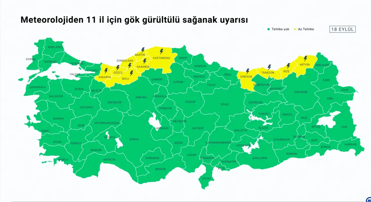 11 İl Dikkat! Meteorolojiden şiddetli yağış uyarısı