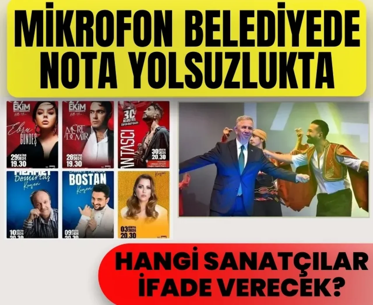 Ankara’daki konser skandalı derinleşiyor: Sanatçılar da sorgulanacak!