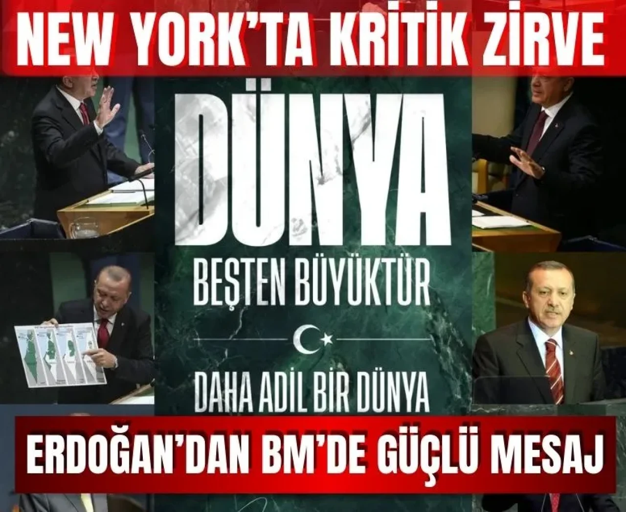 'Dünya beşten büyüktür' Erdoğan, BM Genel Kurulu’nda 15. kez konuşacak!
