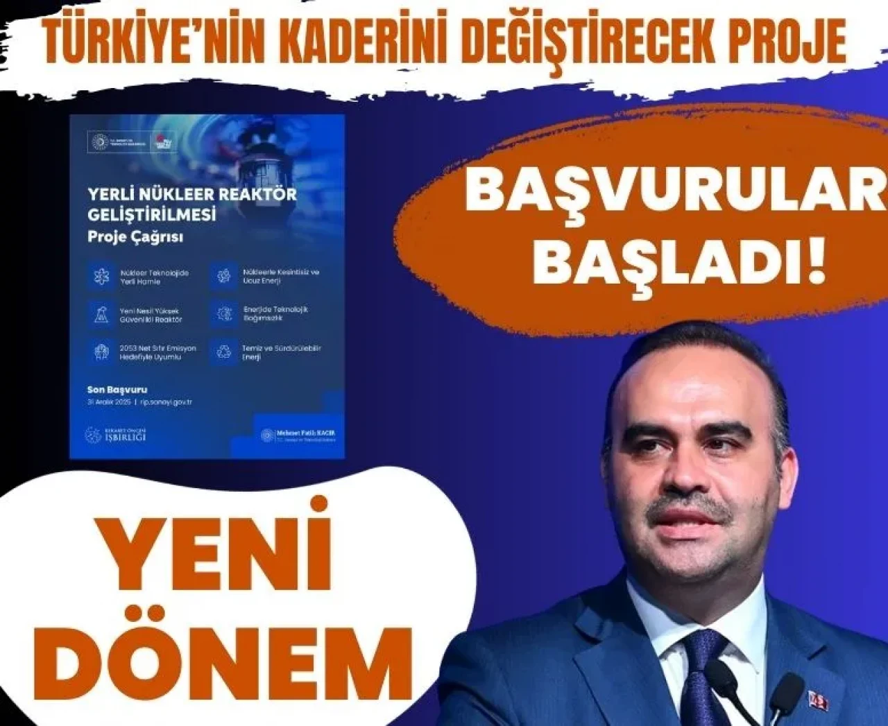 Türkiye’nin kaderini değiştirecek proje: Başvurular başladı!