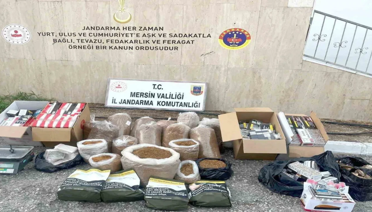 Mut’ta kaçak sigara operasyonu: Evden tütün ve makaron yığınları çıktı