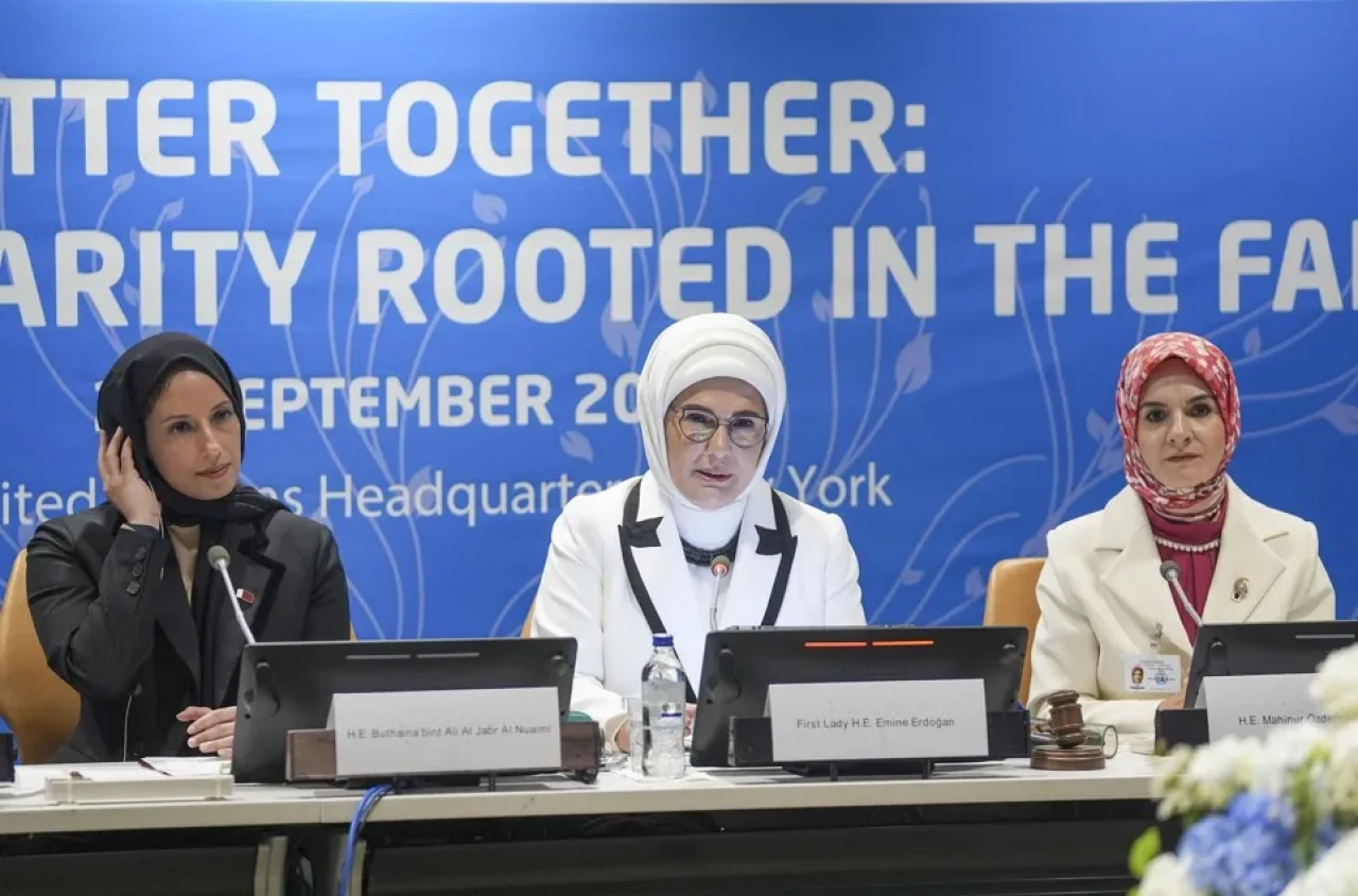 BM'de konuşan Emine Erdoğan'dan net mesaj: 'Aileyi korumak zorundayız'