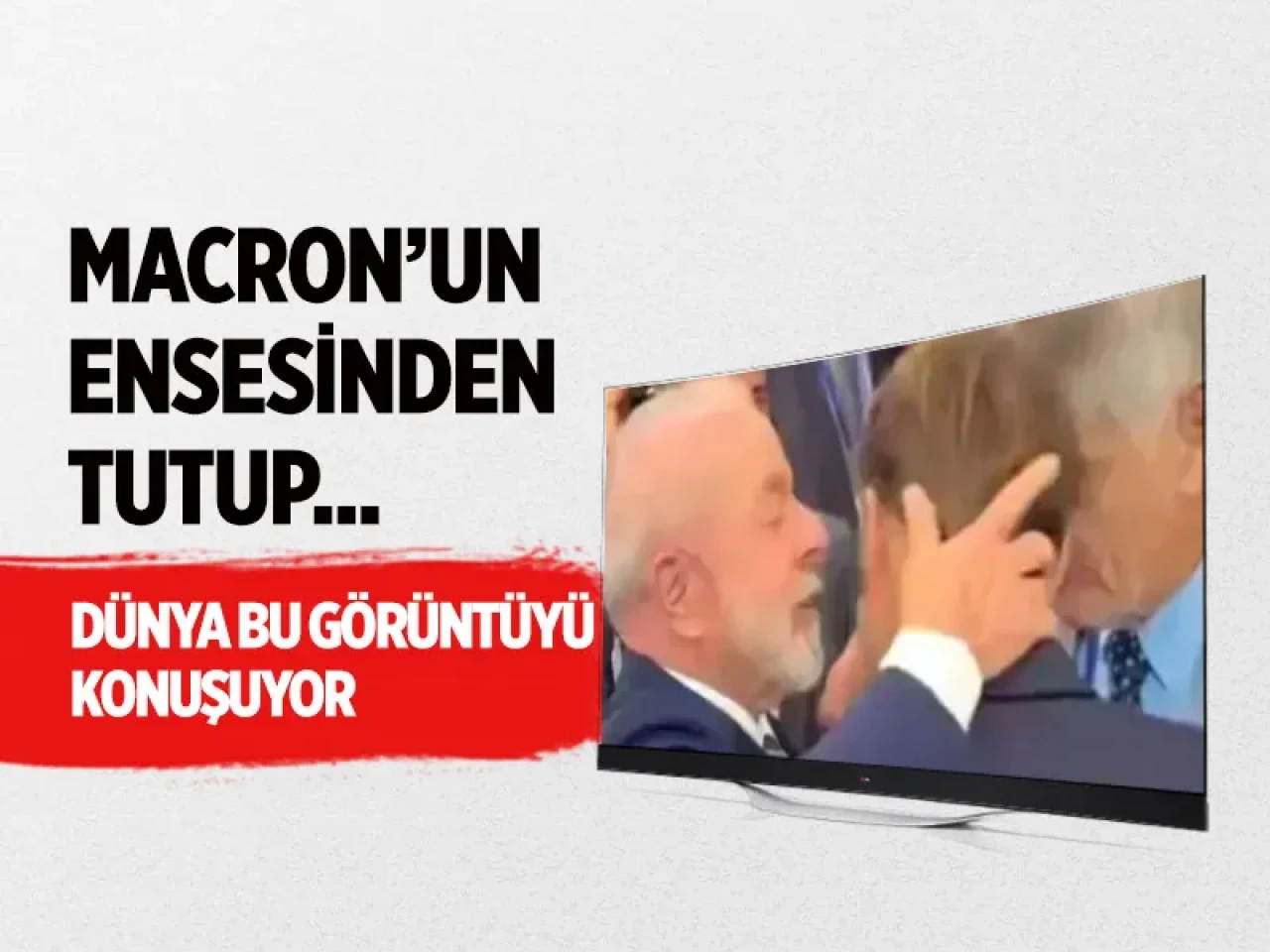 Lula’dan beklenmedik hamle: Macron’un ensesini tuttu, salonda buz gibi hava esti