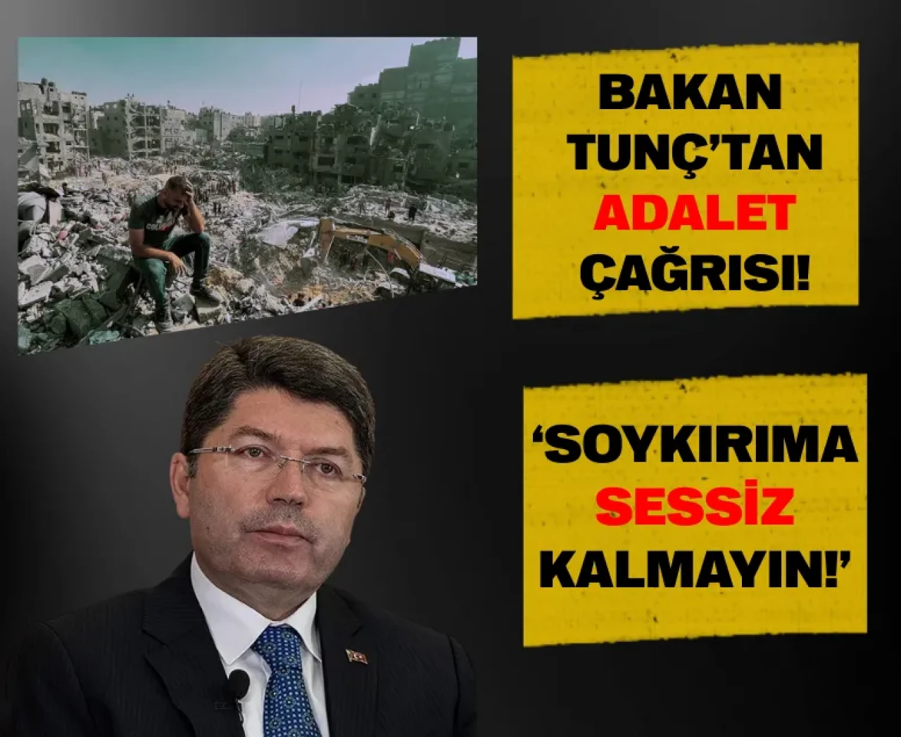 Bakan Tunç’tan Avrupa Konseyi’nde Gazze çıkışı: 'Kim koruyacak çocukları?'