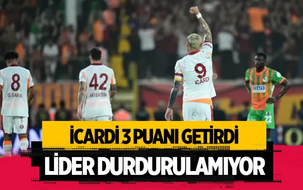 Galatasaray, Alanyaspor’u 1-0 yenerek 7’de 7 yaptı