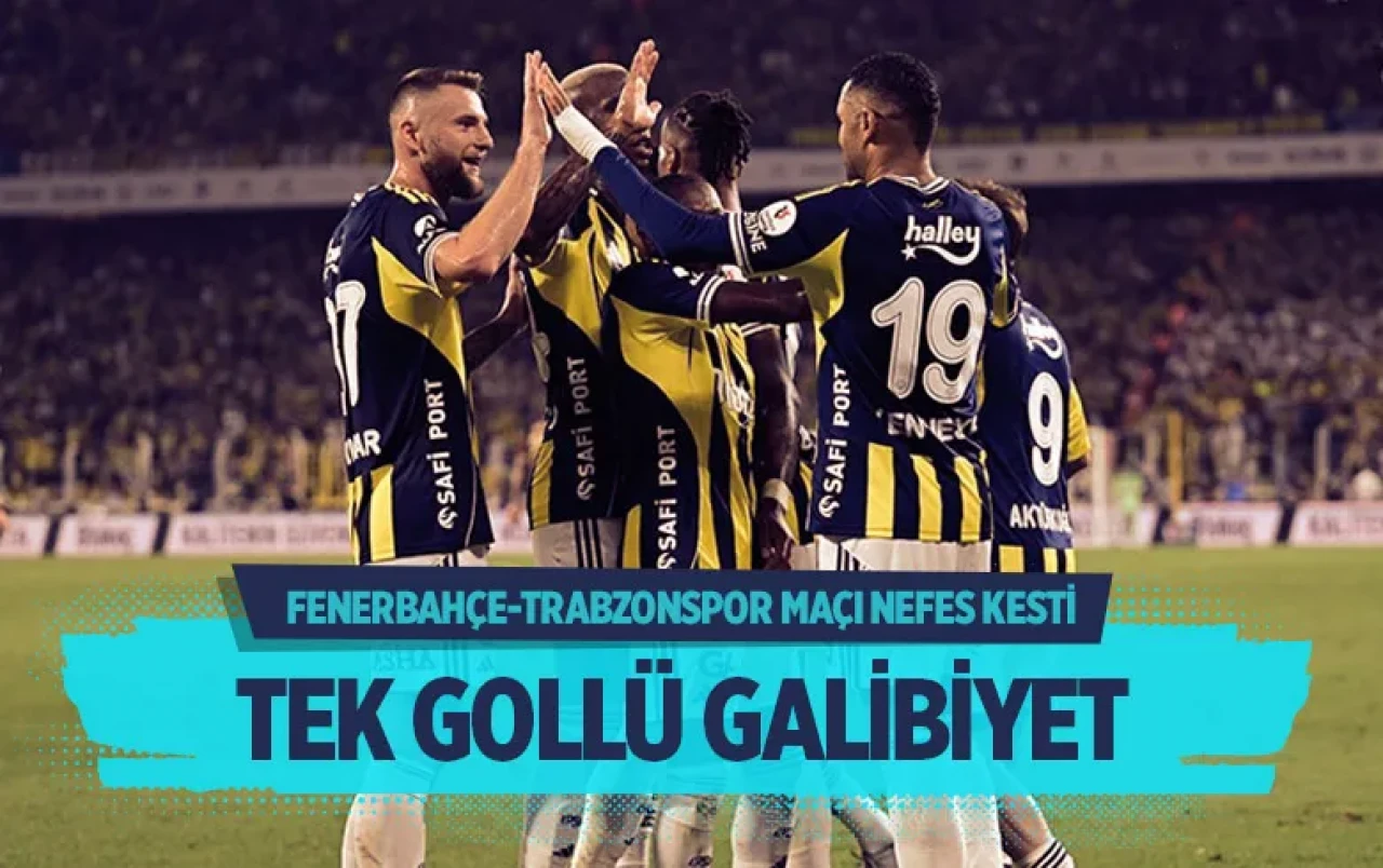 Fenerbahçe'den Trabzonspor derbisinde tek gollü zafer! Todesco galibiyetle başladı