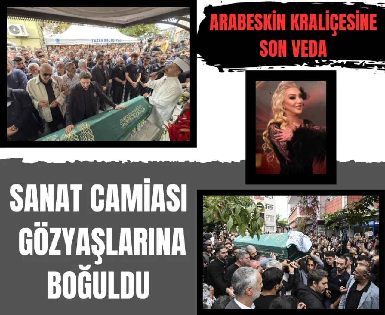 Cenazede dram! Güllü’nün kızı fenalaştı, “Annem gitti baba” diye ağladı