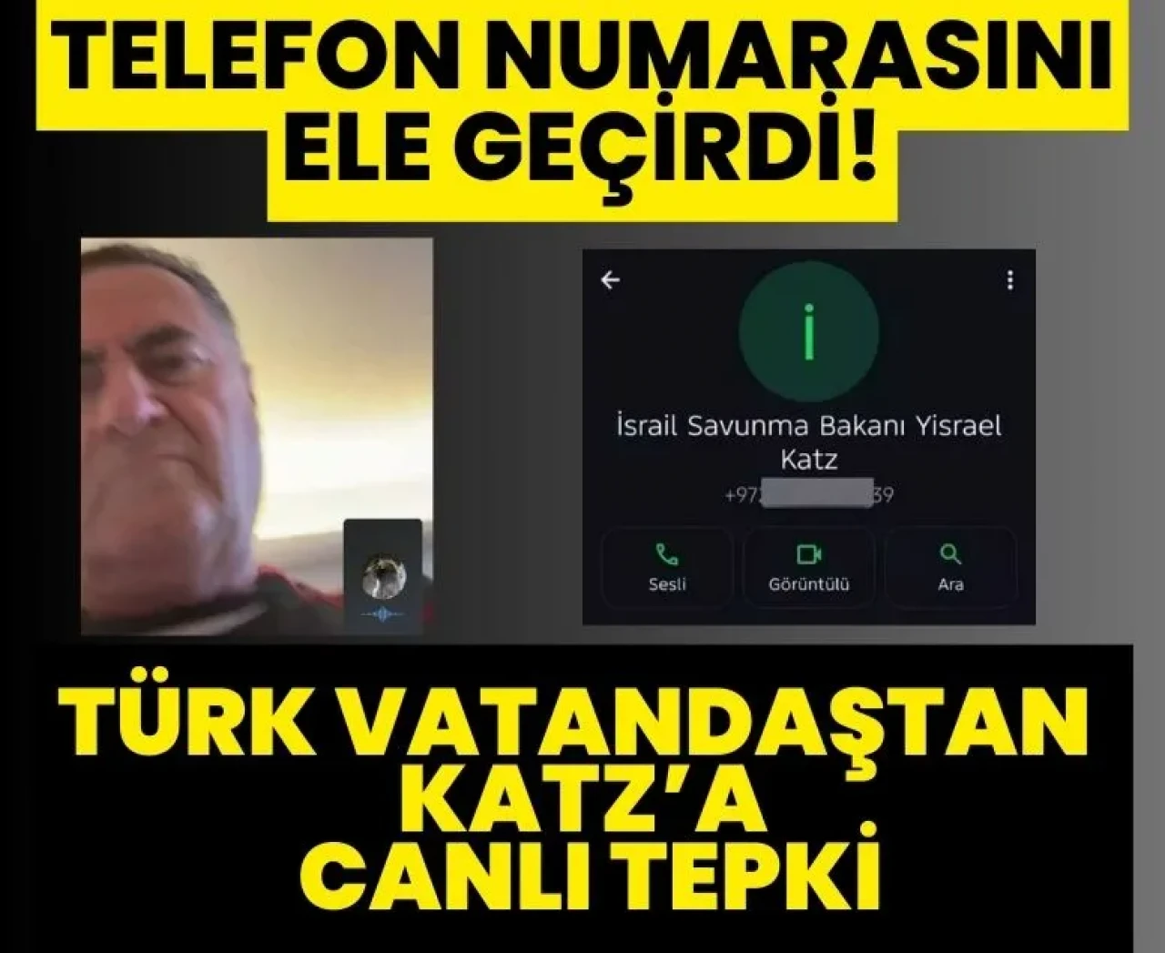 İsrailli Bakan'a sürpriz görüntülü arama: Türk vatandaşı numarasını ele geçirdi!