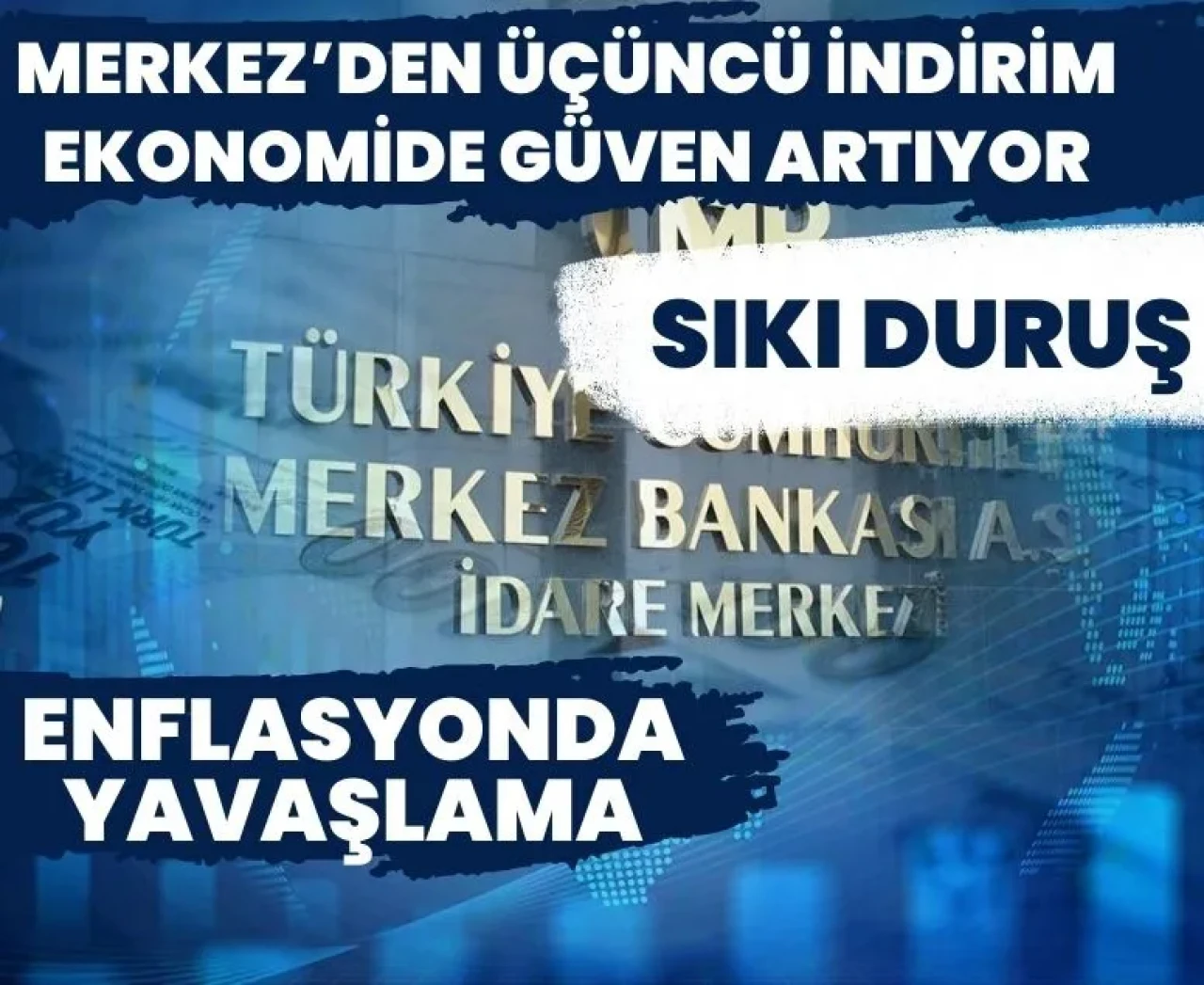 Merkez Bankası’ndan art arda üçüncü indirim: Faiz yüzde 40,5’e çekildi