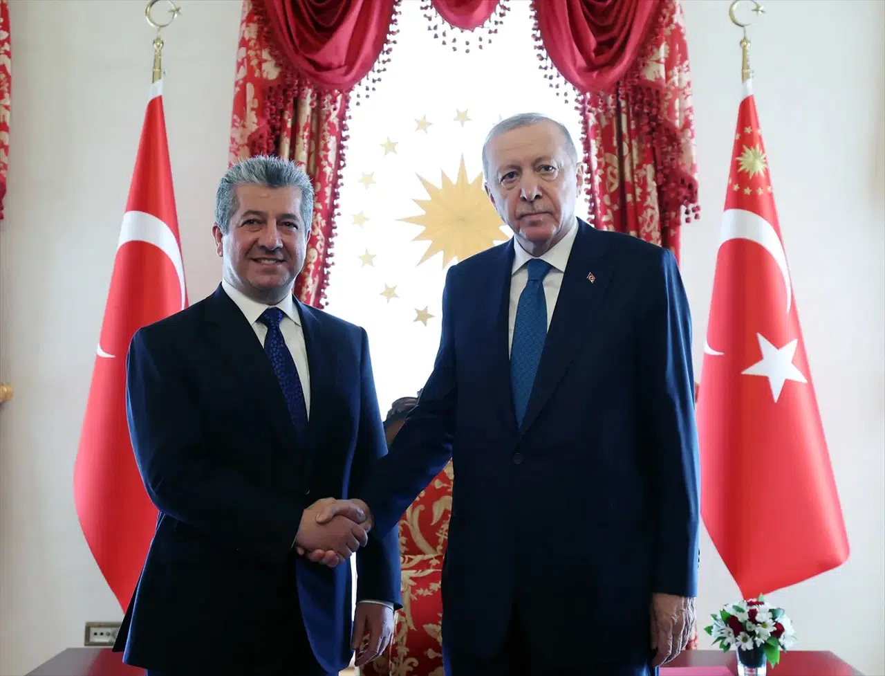 Cumhurbaşkanı Erdoğan, Mesrur Barzani ile kritik görüşme gerçekleştirdi