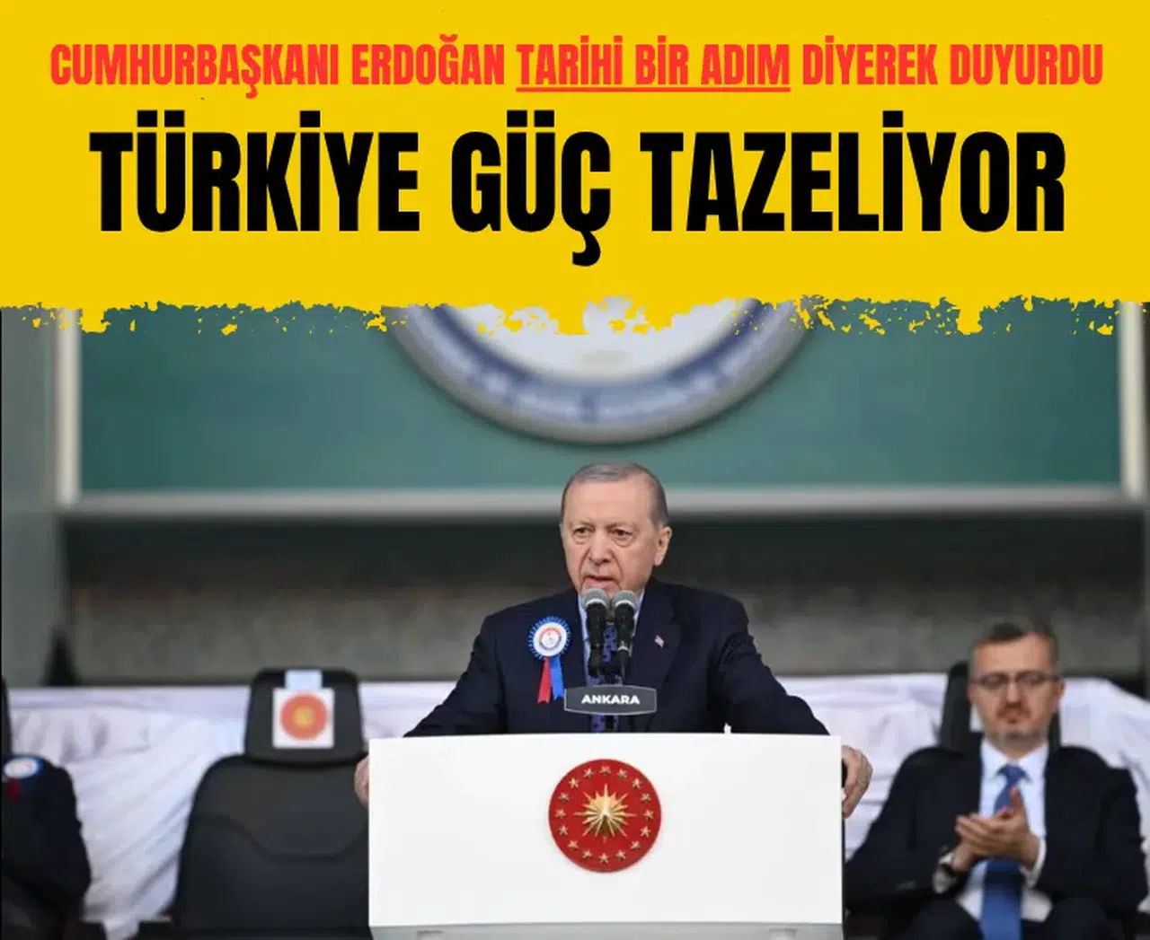 Cumhurbaşkanı Erdoğan: meclis'te kabul edilen kanun tarihi bir adım