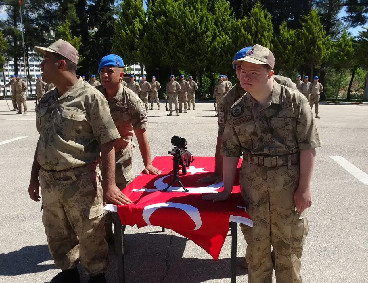 Üniforma giyip yemin ettiler: Kilis’te bir günlük askerlik heyecanı