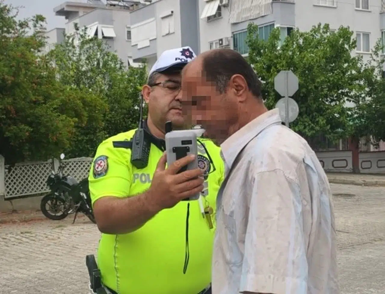 Nazilli'de tehlikeli sürüş: Hem alkollü çıktı hem de arananlar listesindeydi
