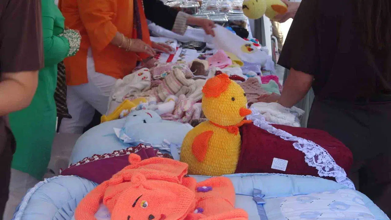 Kilis'te toplum ve ruh sağlığı merkezinin el sanatları sergisi açıldı