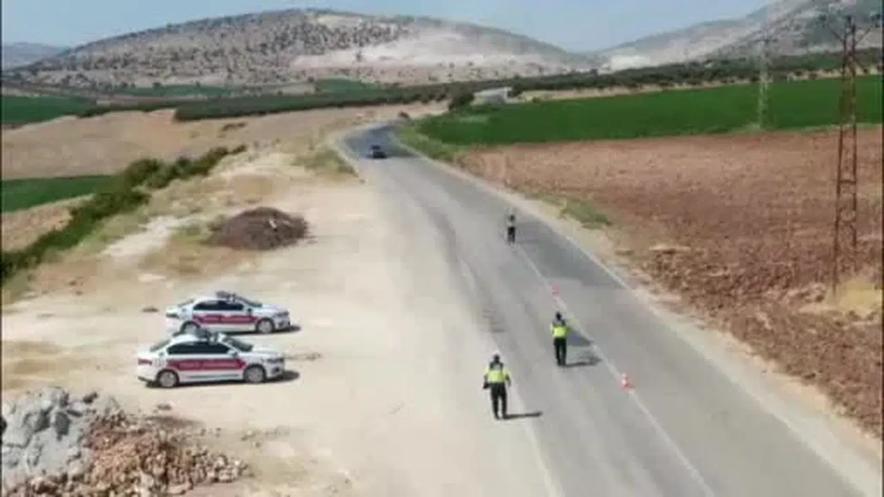 Kilis'te güvenli trafik için dron destekli denetim