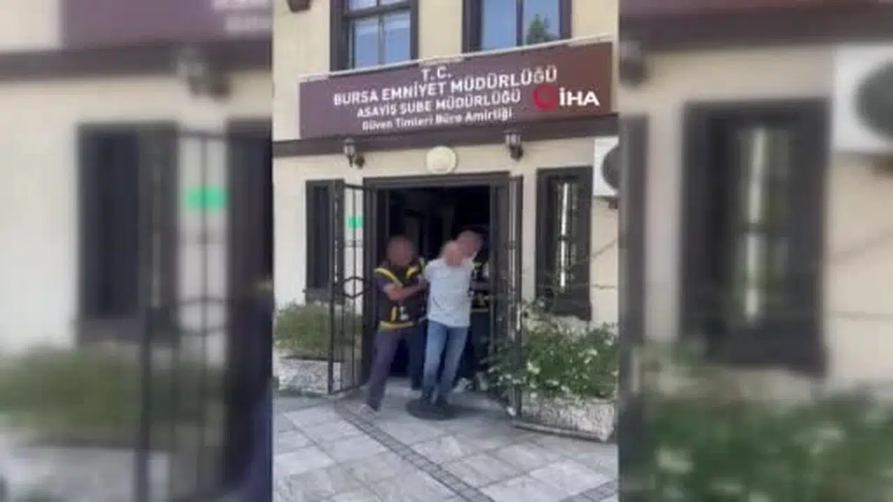 Polisten kaçmak için saçını kazıttı ama yakalandı