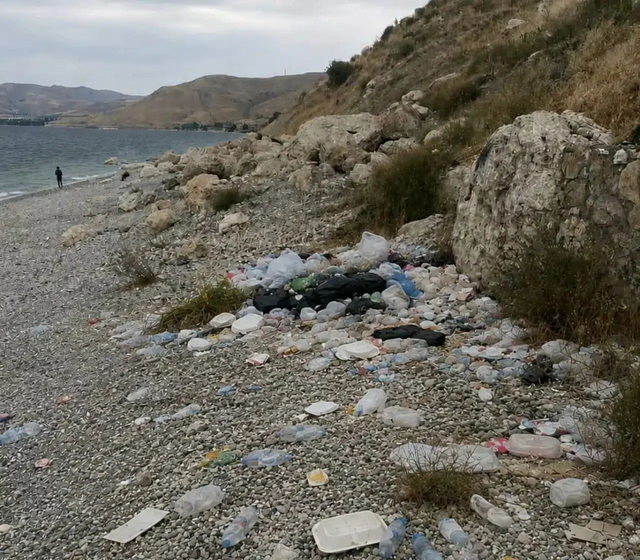 Alman turist bitlis'te çevre temizliğine öncülük etti