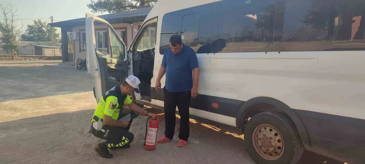 Kilis'te okul servis araçlarına yönelik kapsamlı denetim yapıldı