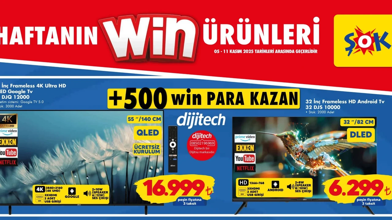 ŞOK’ta Kış Fırsatları! 5-11 Kasım Şok Aktüel Katalog Ürünleri Açıklandı