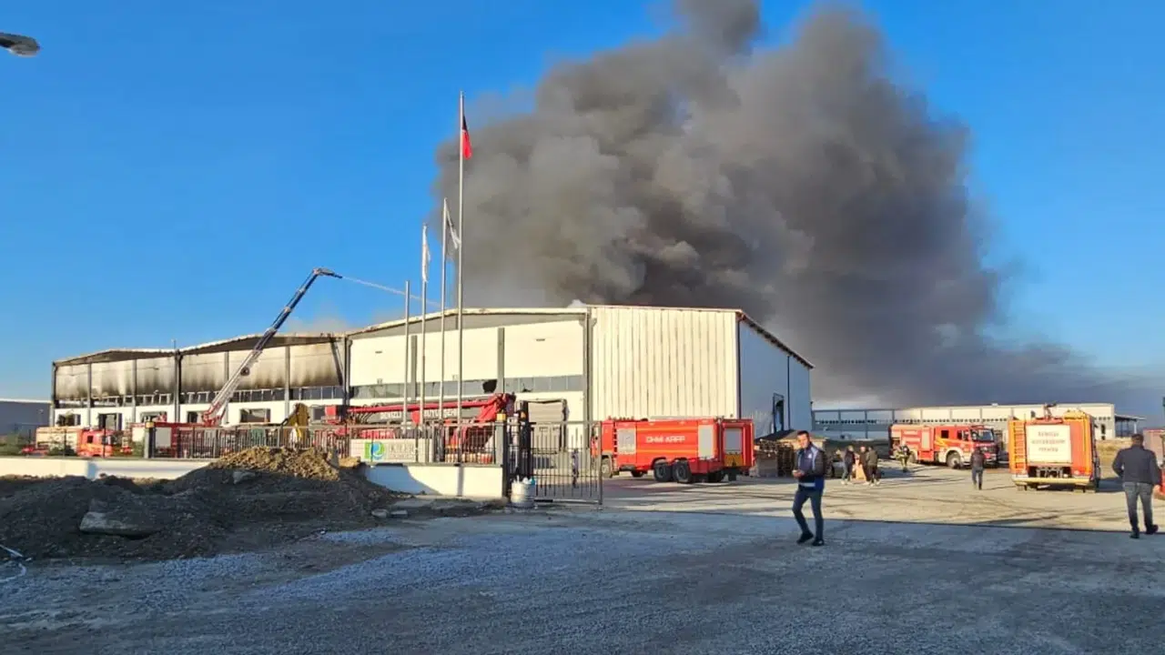 Denizli OSB’de yangın alarmı: Depo kısa sürede sön…