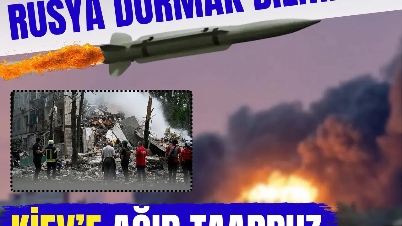 Başkent Kiev hedefte: Rusya'dan gece boyunca süren saldırılar