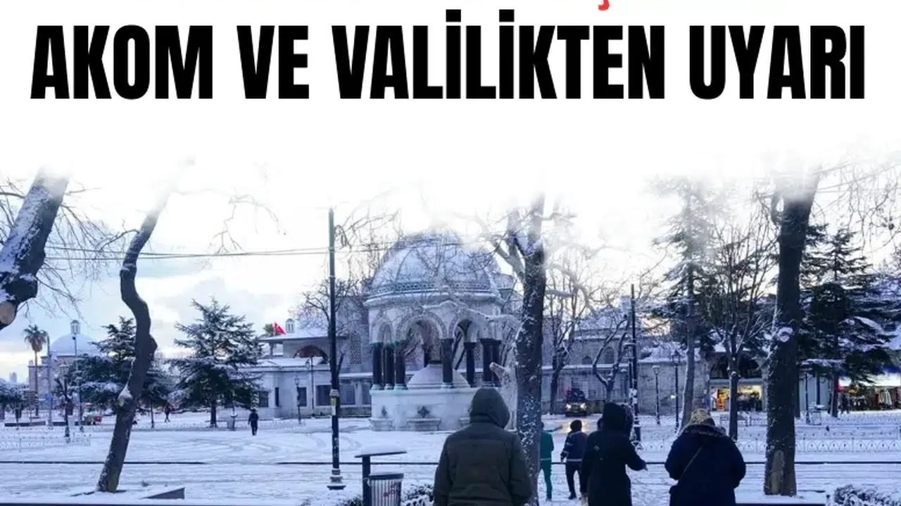 AKOM ve valilikten yeni uyarı! İstanbul’a yoğun kar yağışı geliyor
