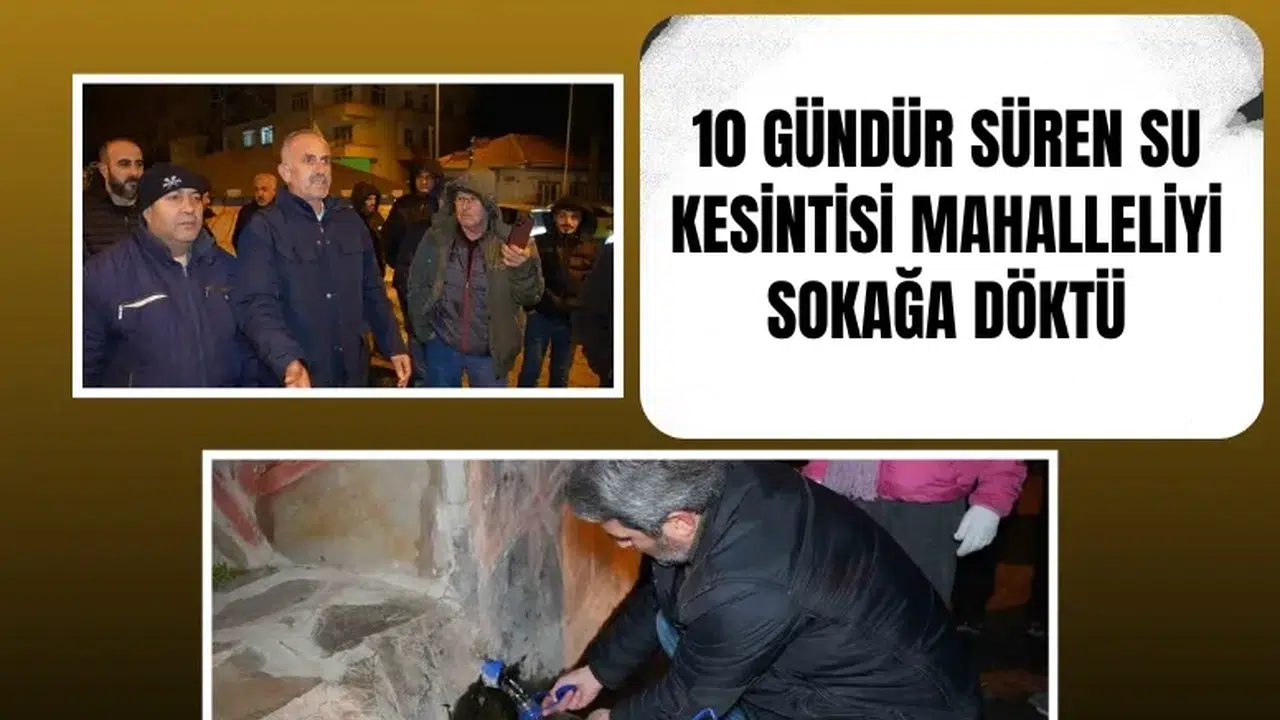Edirne’de 10 gündür süren su kesintisi mahalleliyi sokağa döktü