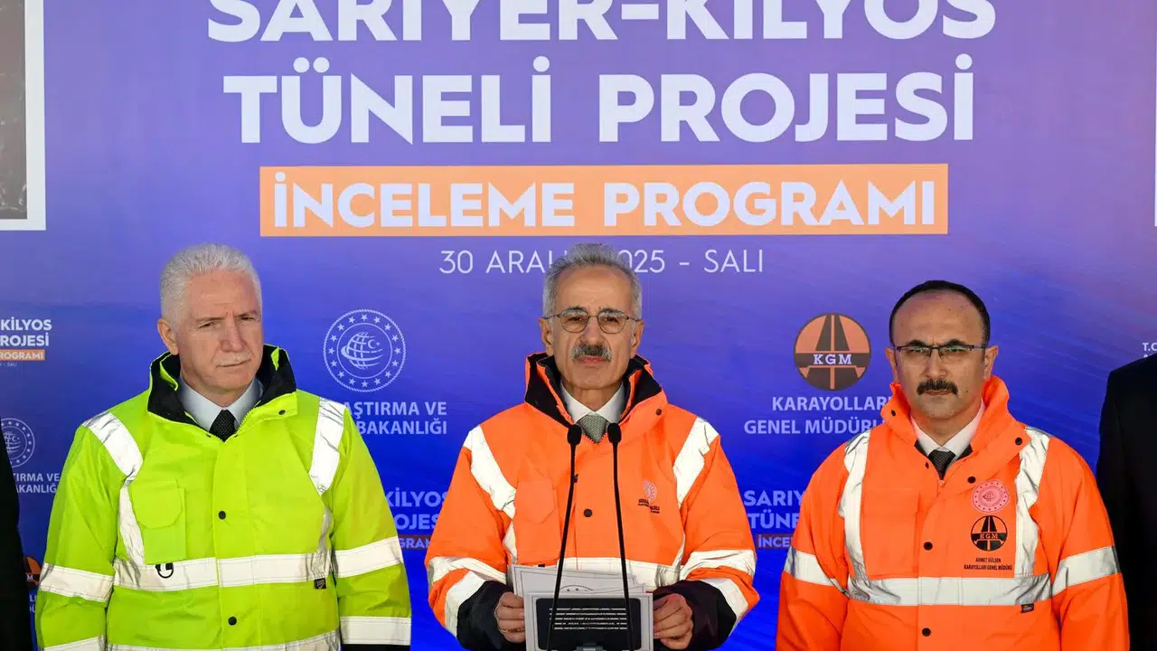Uraloğlu: Sarıyer-Kilyos Tüneli 2026’da hizmete girecek