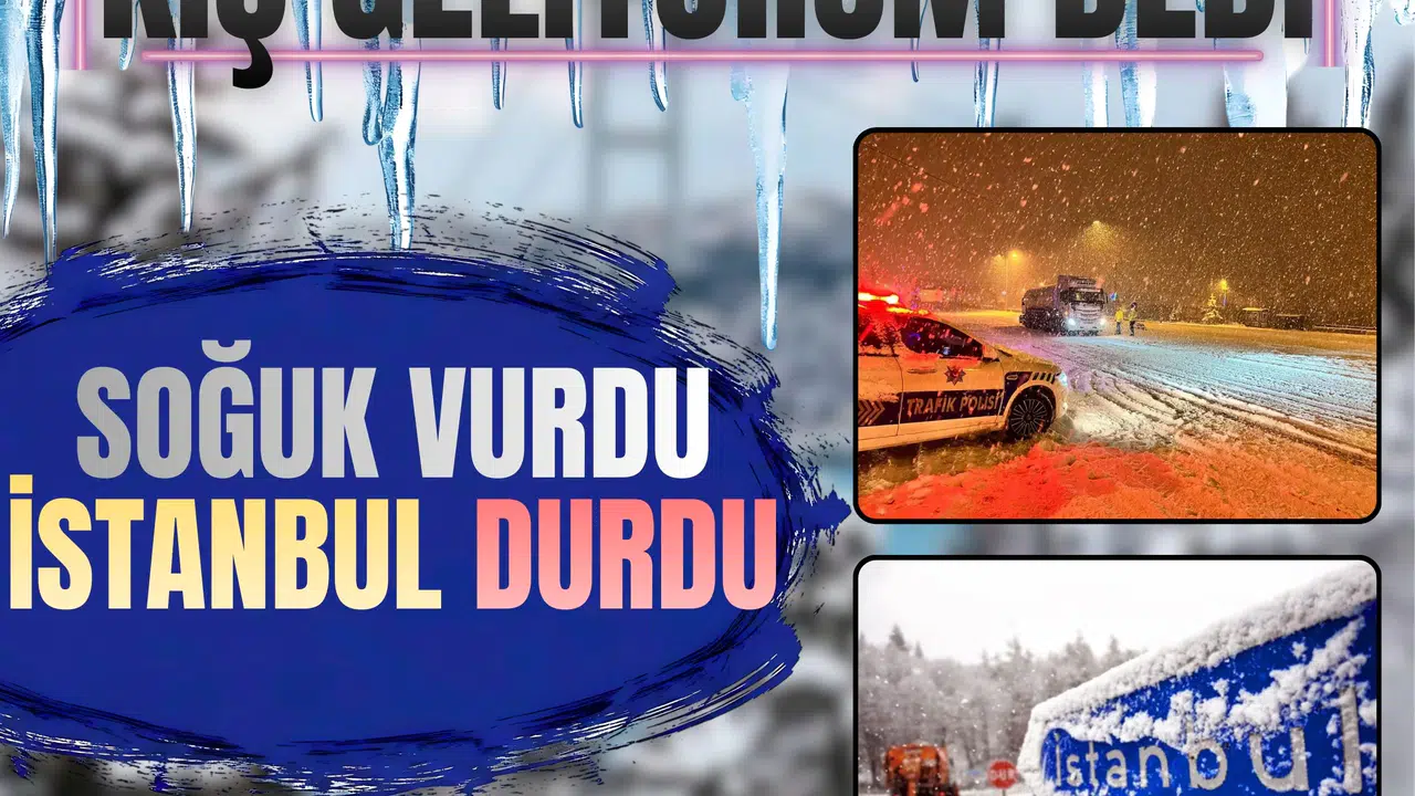 İstanbul’da soğuk hava etkisini artırdı: Ulaşımda aksaklıklar boy gösteriyor