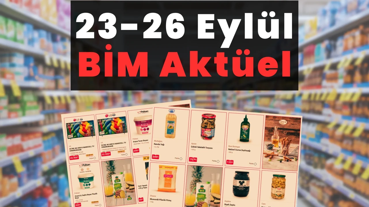 5LT Kanola Yağı 349 TL BİM 23-26 Eylül Katalog Ürünlerinde