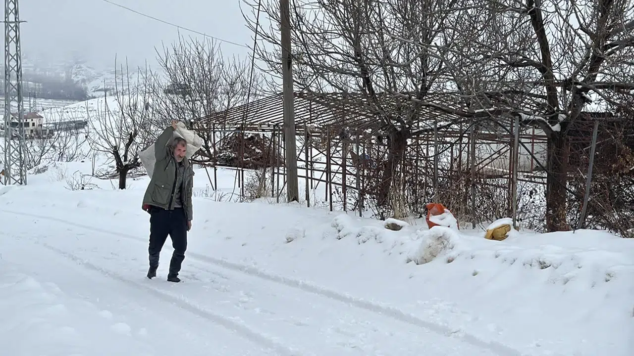 Yazın 2 bin nüfuslu köyde kışın sadece 1 aile yaşıyor