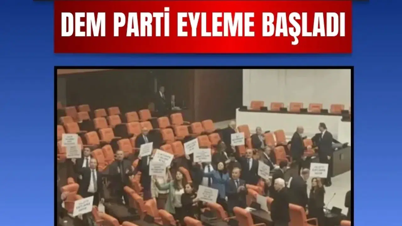 Suriye Ordusu SDG’yi hedef alınca DEM Parti Meclis’te eyleme geçti