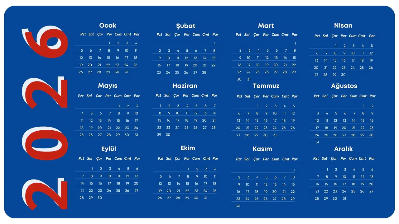 2026 resmi ve dini tatil takvimi açıklandı: Bayramlar hangi günlere denk geliyor, hafta içi mi, hafta sonu mu?