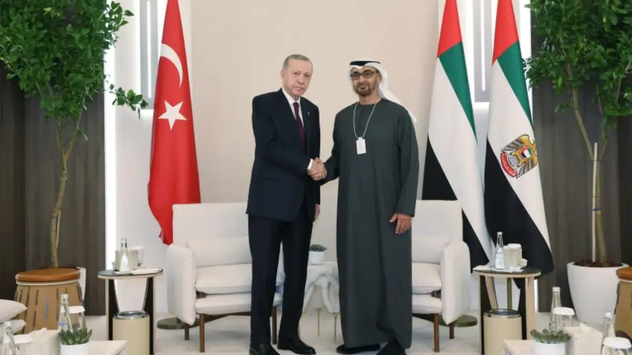 Cumhurbaşkanı Erdoğan, BAE Devlet Başkanı Şeyh Al Nahyan ile görüştü